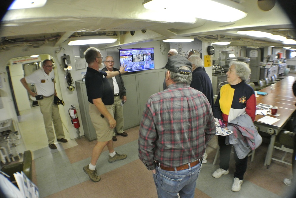 Wardroom aboard the Battleship Wisconsin