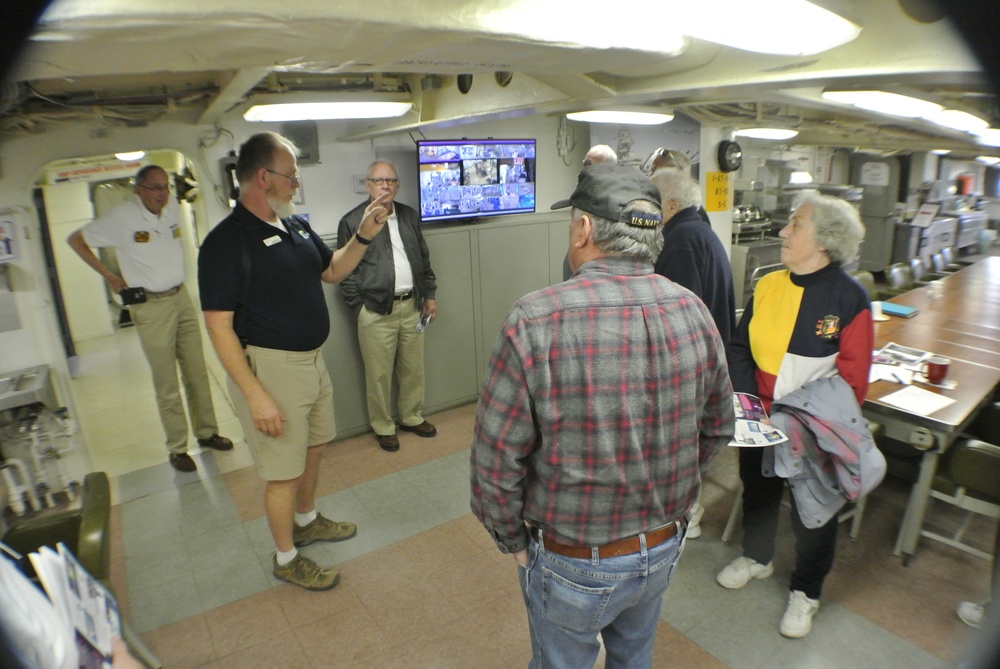 Wardroom aboard the Battleship Wisconsin