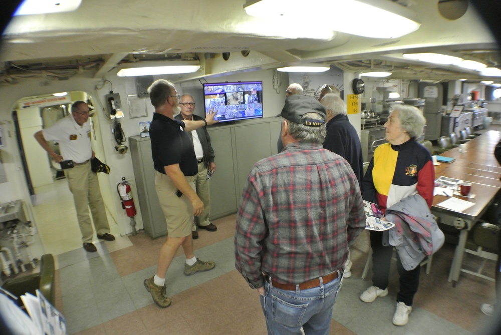 Wardroom aboard the Battleship Wisconsin