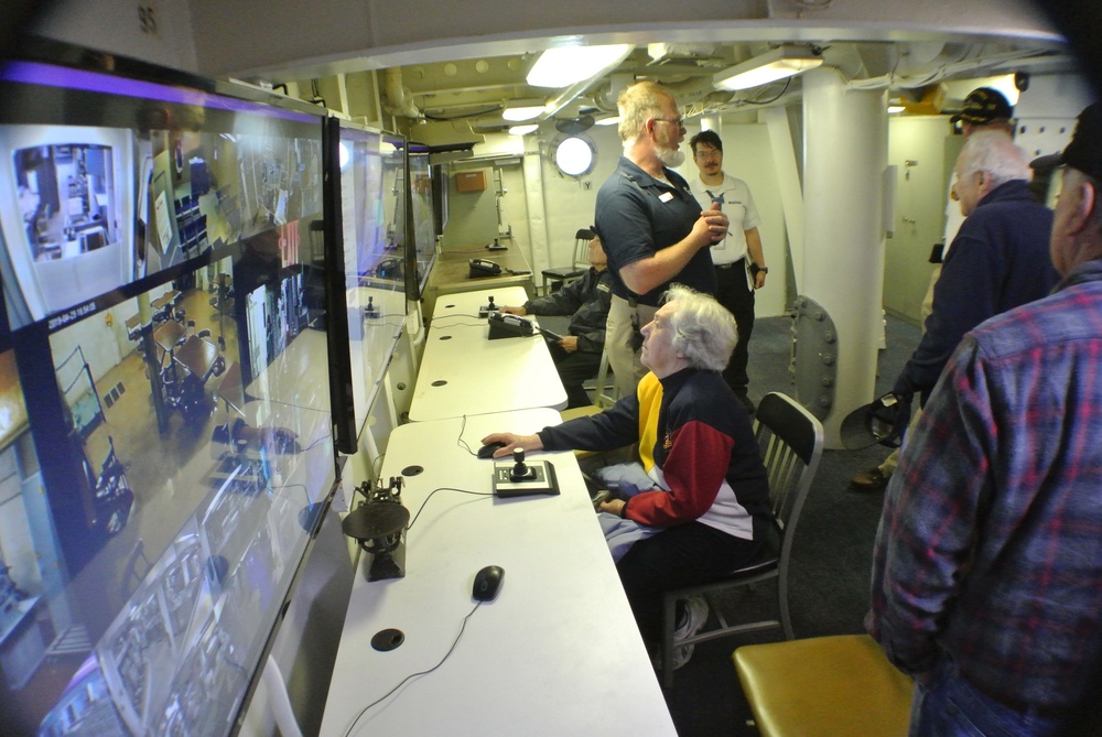 Remote viewing room aboard the Battleship Wisconsin