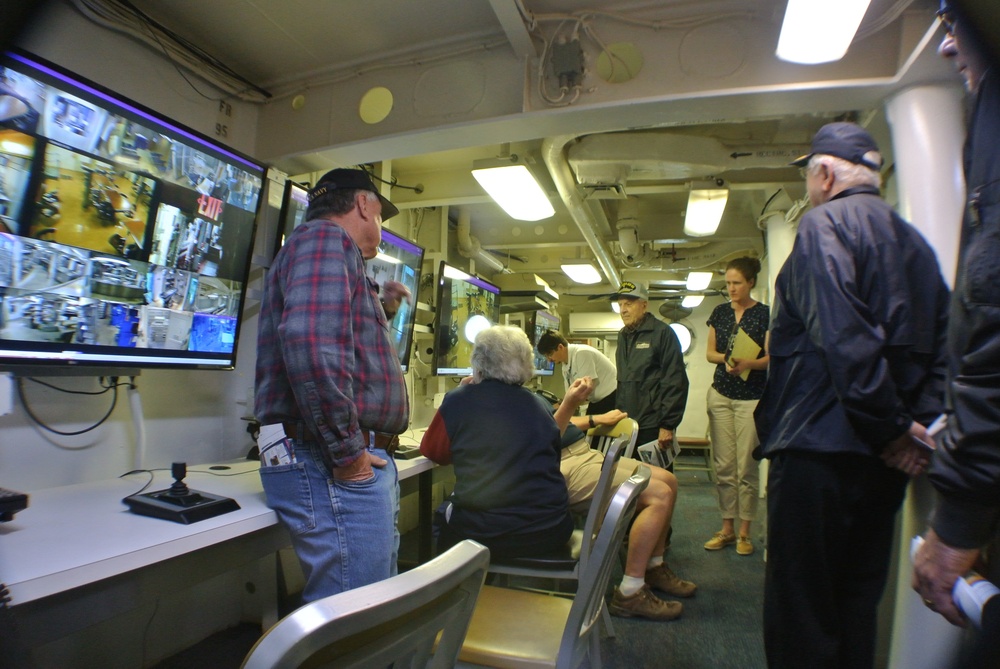 Remote Viewing Room aboard the Battleship Wisconsin