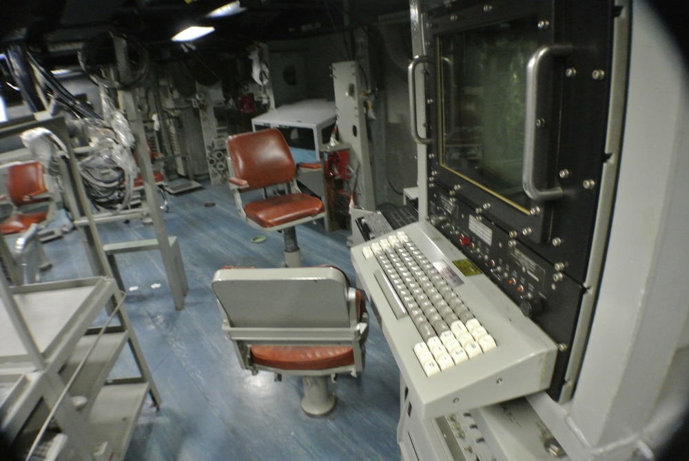 Combat Engagement Center aboard the Battleship Wisconsin