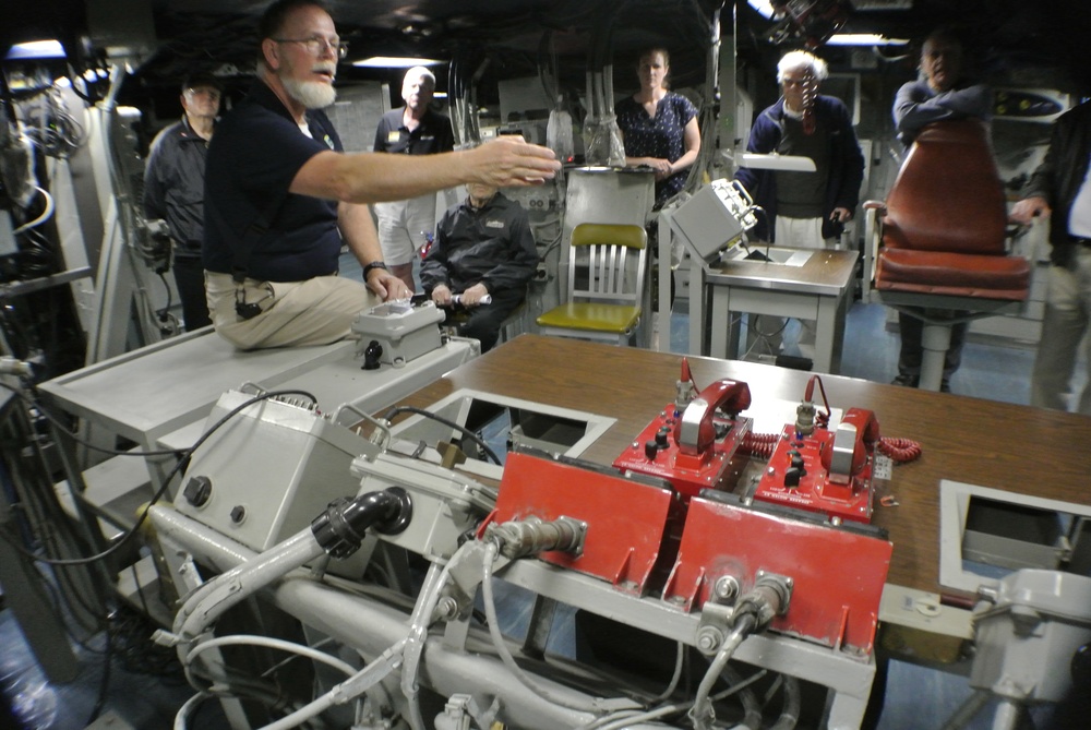 Combat Engagement Center aboard the Battleship Wisconsin