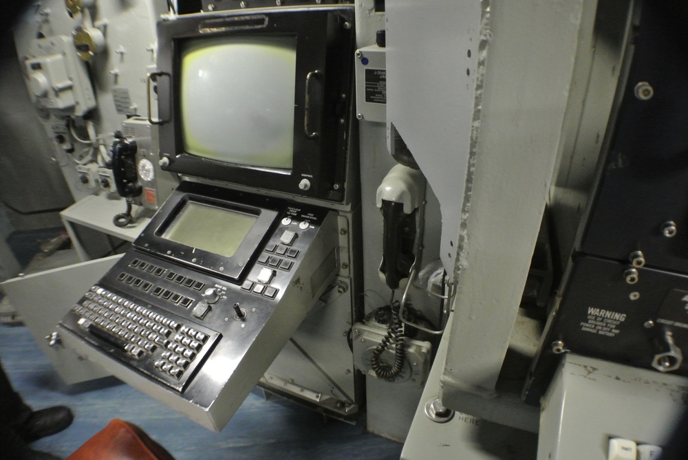 Combat Engagement Center aboard the Battleship Wisconsin