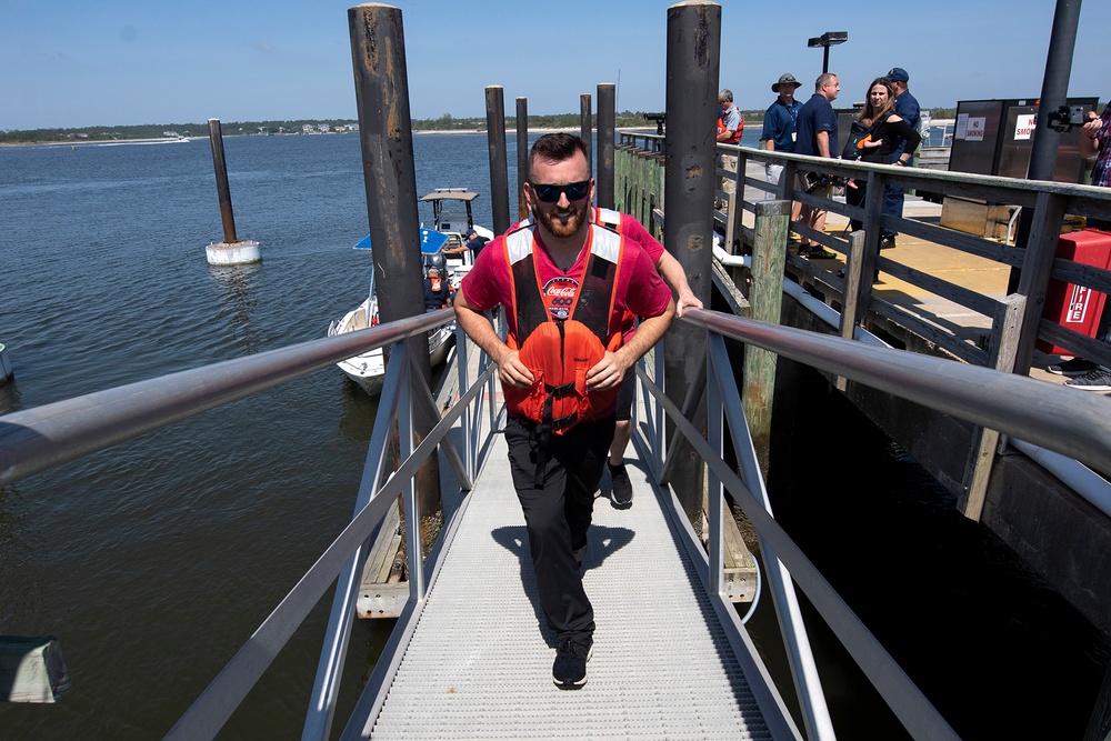 NASCAR Driver Austin Visits Coast Guard