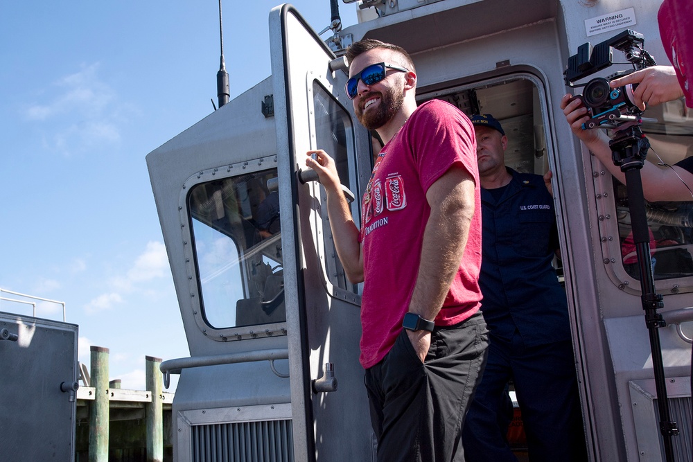 NASCAR Driver Austin Visits Coast Guard