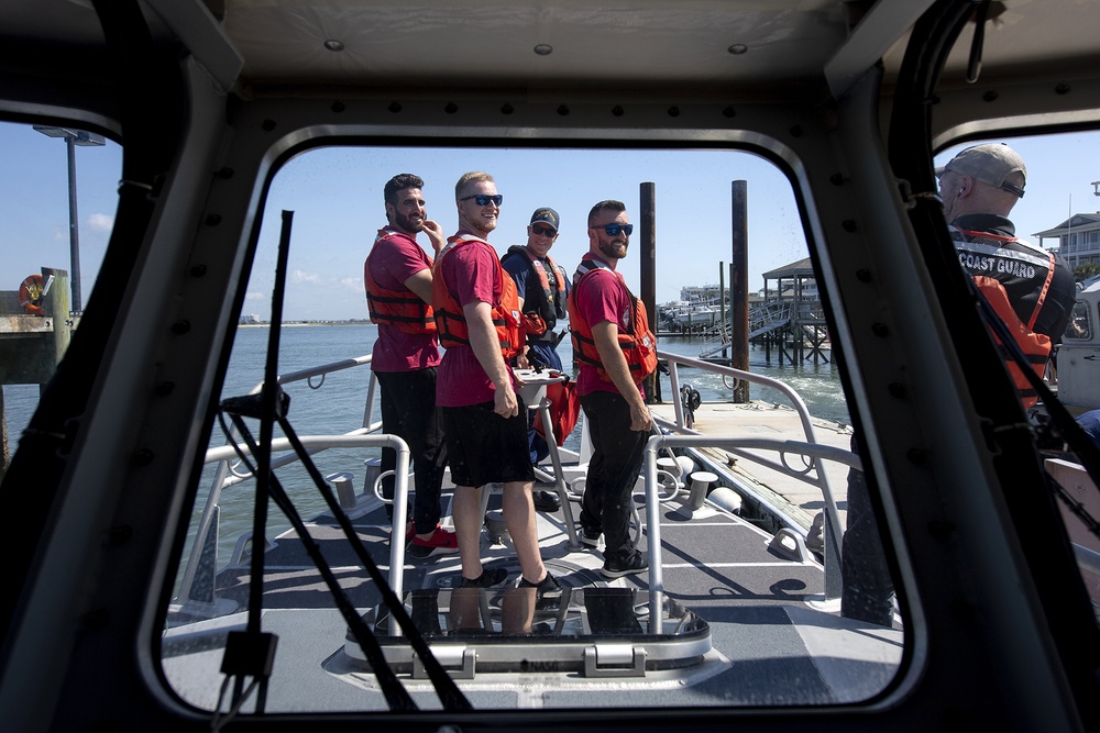 NASCAR Driver Austin Visits Coast Guard