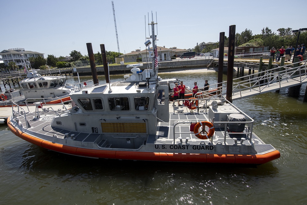 NASCAR Driver Austin Visits Coast Guard