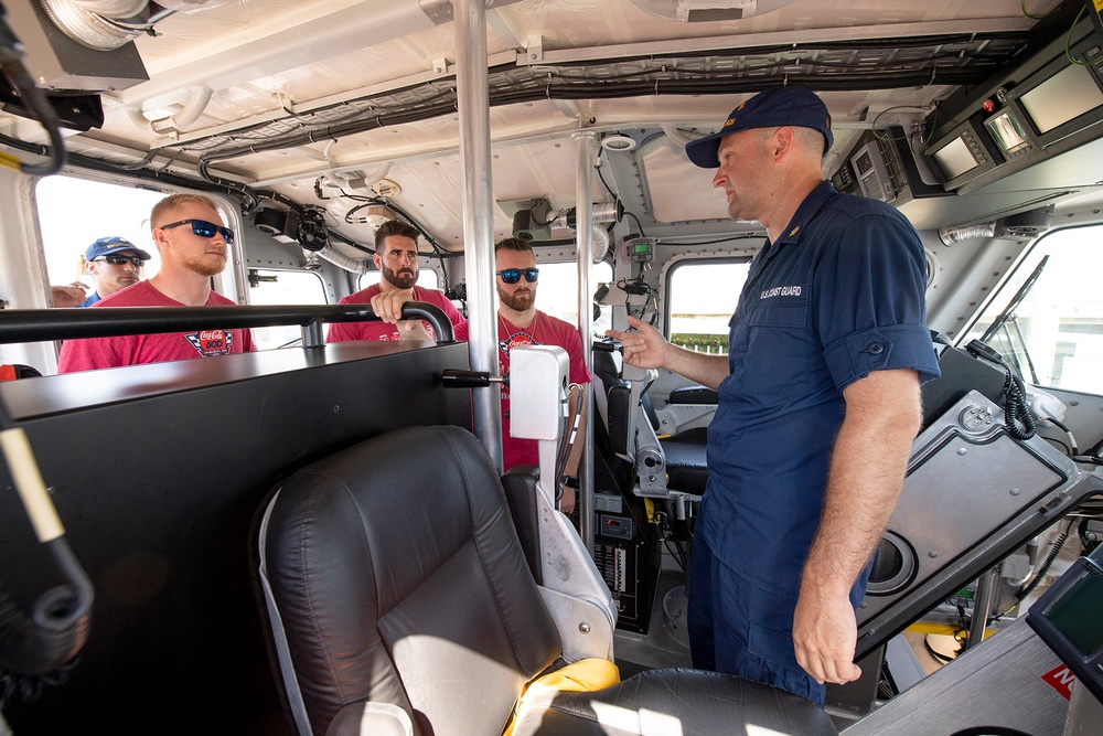 NASCAR Driver Austin Visits Coast Guard