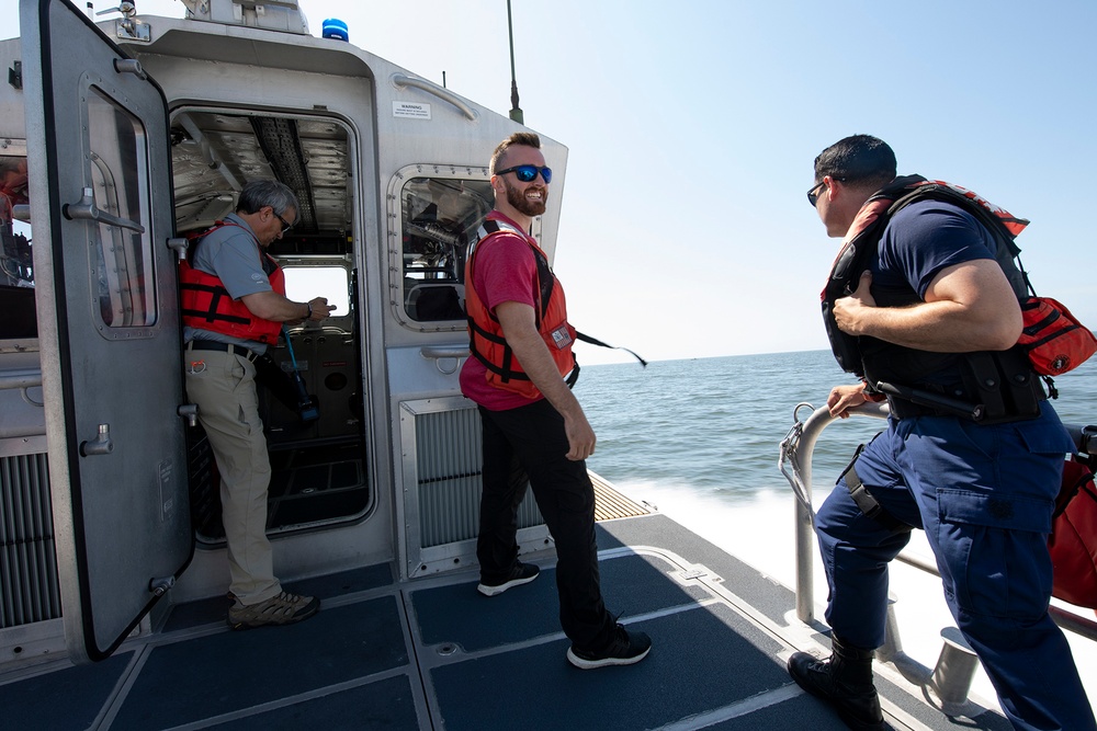 NASCAR Driver Austin Visits Coast Guard