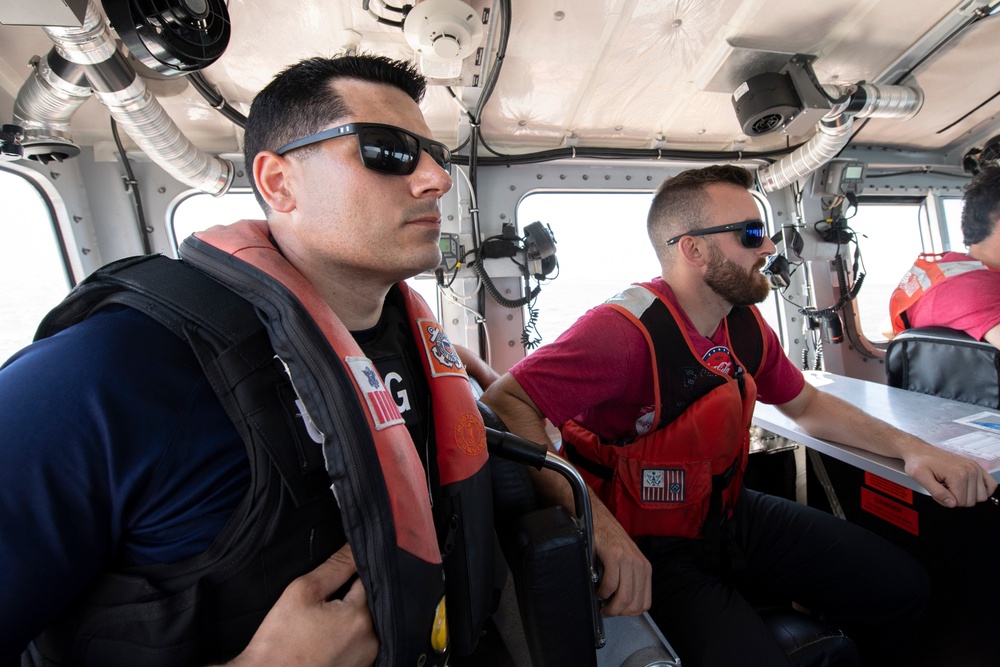 NASCAR Driver Austin Visits Coast Guard