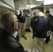 Entering Combat Engagement Center aboard the Battleship Wisconsin