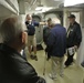 Entering Combat Engagement Center aboard the Battleship Wisconsin