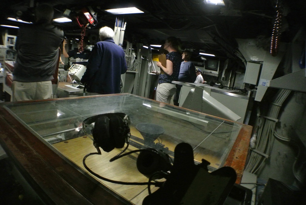 Combat Engagement Center aboard the Battleship Wisconsin