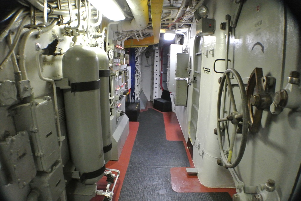 Interior spaces aboard the Battleship Wisconsin