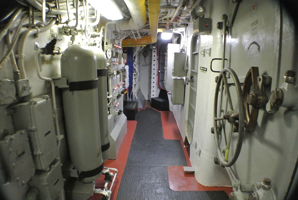 Interior spaces aboard the Battleship Wisconsin