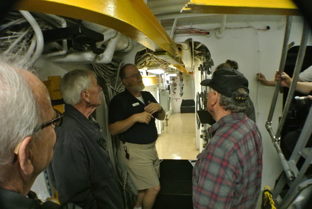 Interior spaces aboard the Battleship Wisconsin