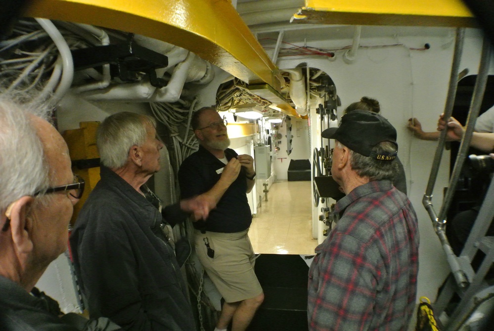 Interior spaces aboard the Battleship Wisconsin