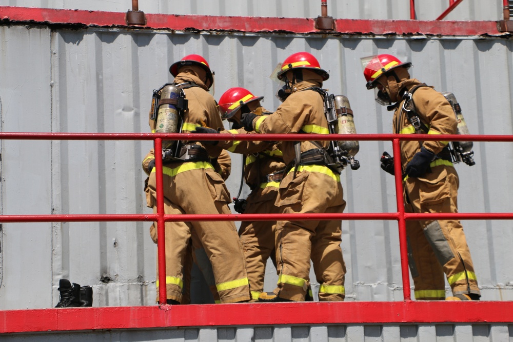 Coast Guard participates in Fleet Week’s Damage Control Olympics