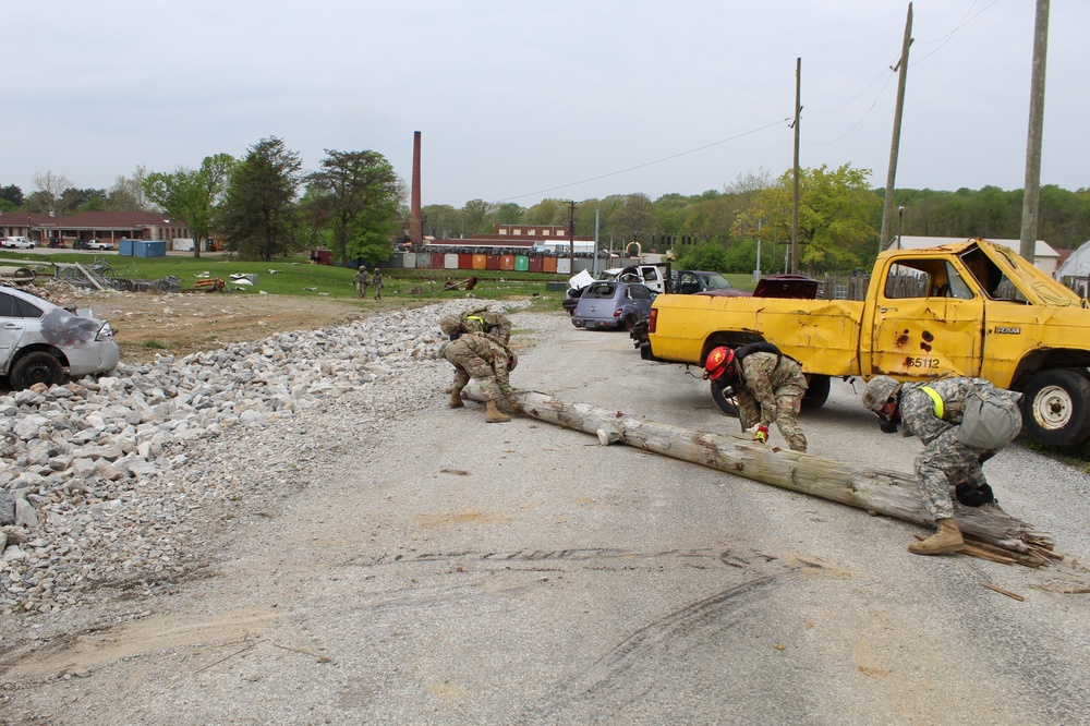 Engineers clear obstacles during Exercise Guardian Response