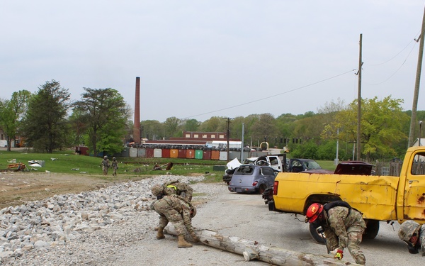 Engineers clear obstacles during Exercise Guardian Response
