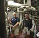 Engine room space aboard the Battleship Wisconsin