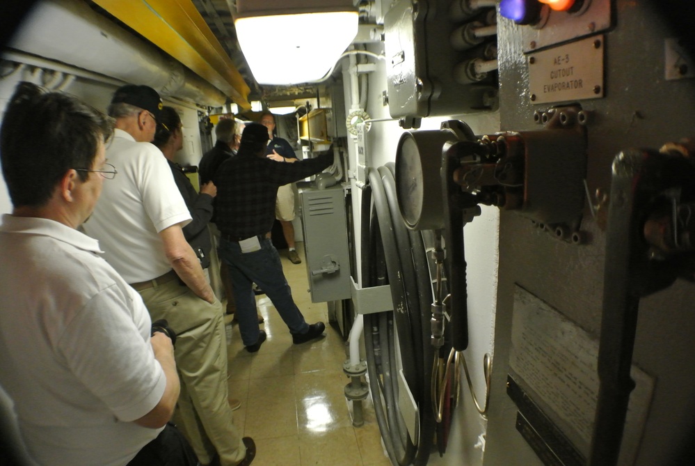 Broadway corridor aboard the Battleship Wisconsin