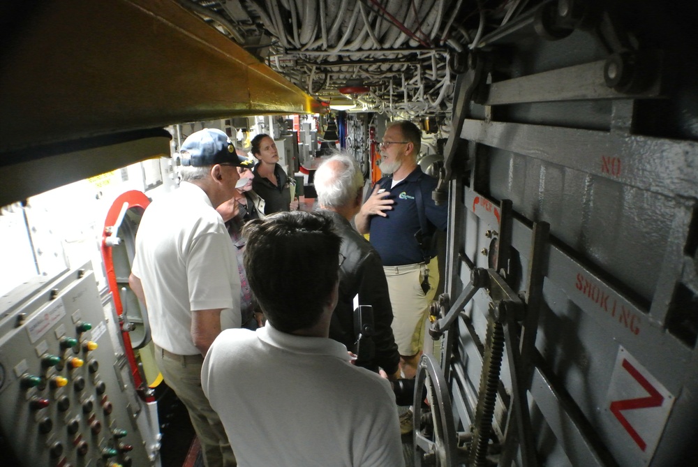 Broadway corridor aboard the Battleship Wisconsin