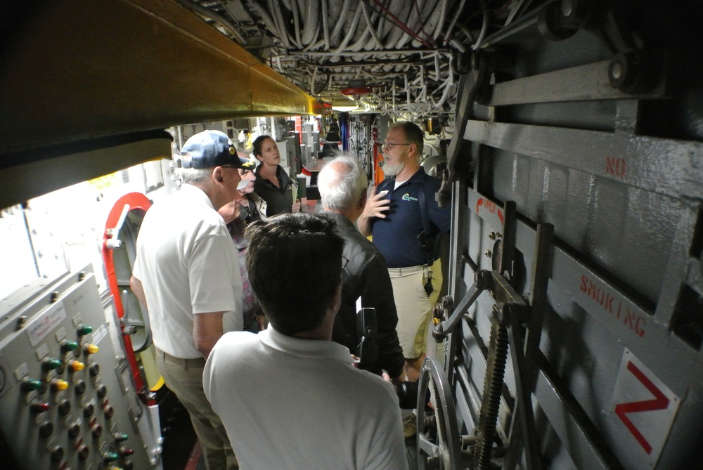 Broadway corridor aboard the Battleship Wisconsin