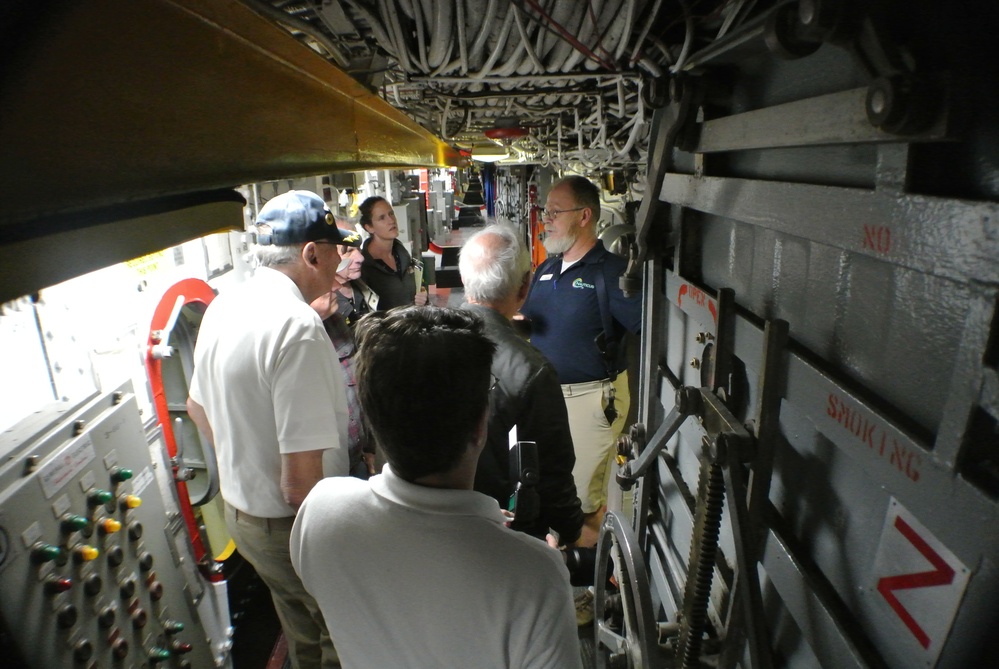 Broadway corridor aboard the Battleship Wisconsin