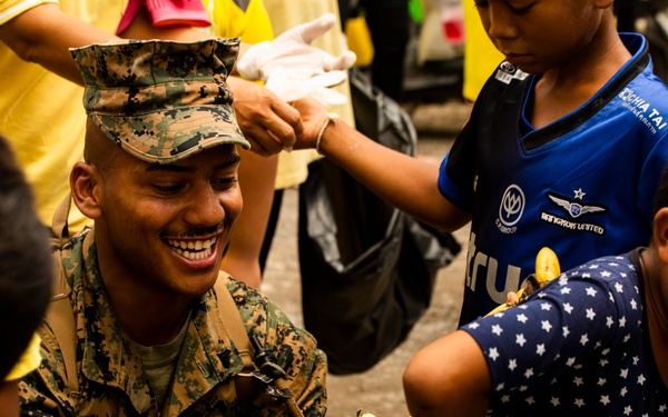 MRF-D Marines participate in COMREL event