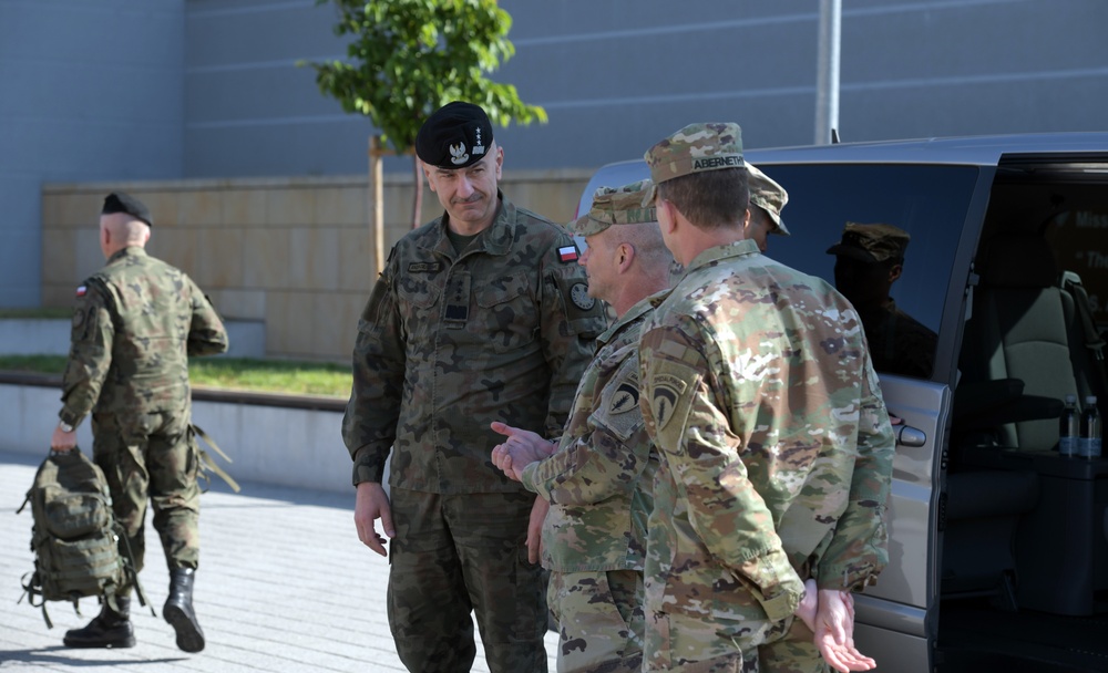 Senior Polish Military Leaders visit U.S. Army Europe Headquarters