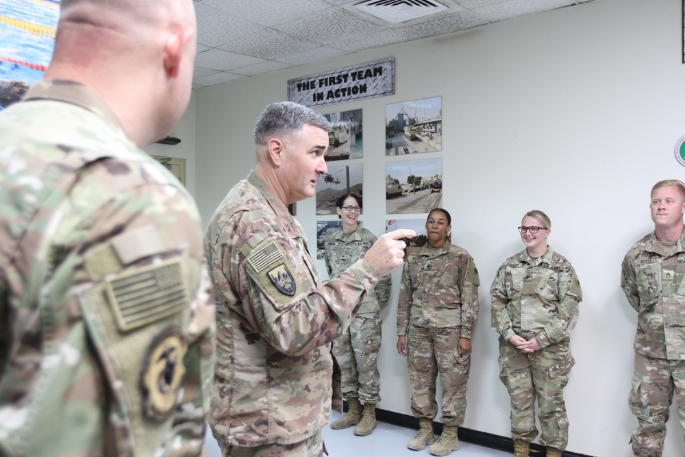 184th Sustainment Command’s Combat Patch Ceremony