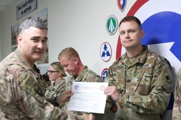 184th Sustainment Command’s Combat Patch Ceremony