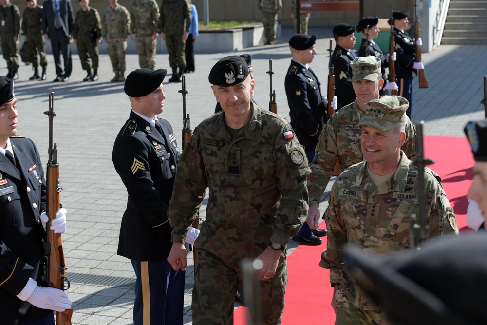 Senior Polish Military Leaders visit U.S. Army Europe Headquarters