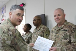 184th Sustainment Command’s Combat Patch Ceremony