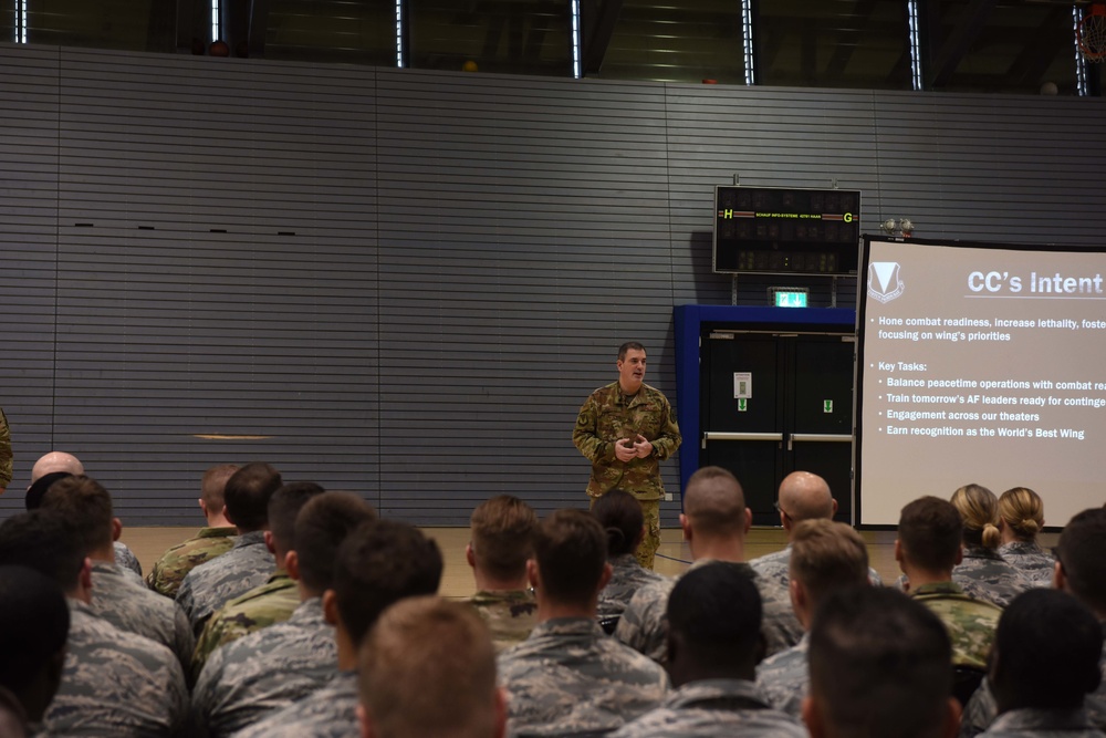 A recap of the past, objectives for the future; 86th AW all-call