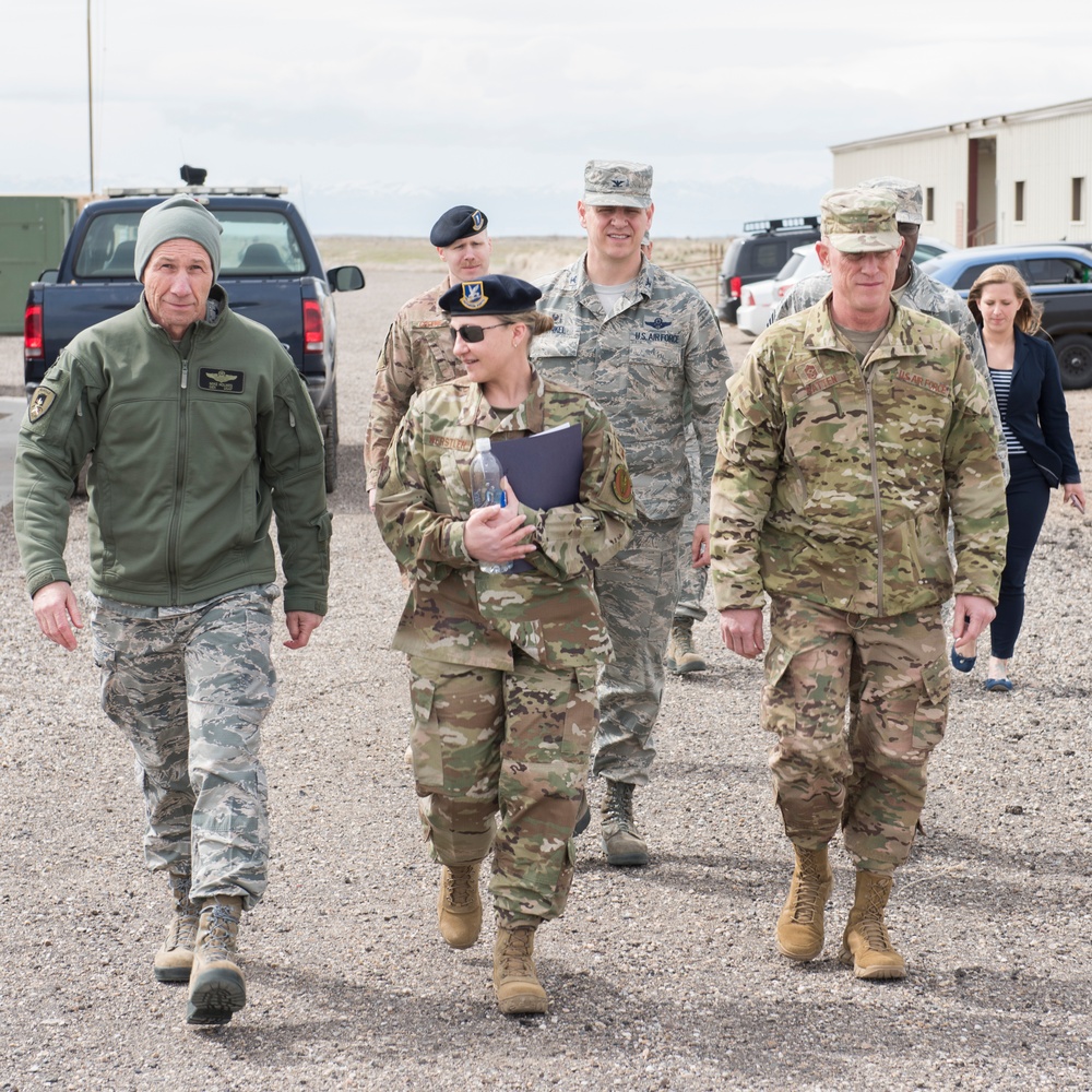 General Holmes visits Mountain Home Air Force Base