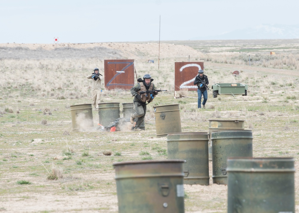 General Holmes visits Mountain Home Air Force Base