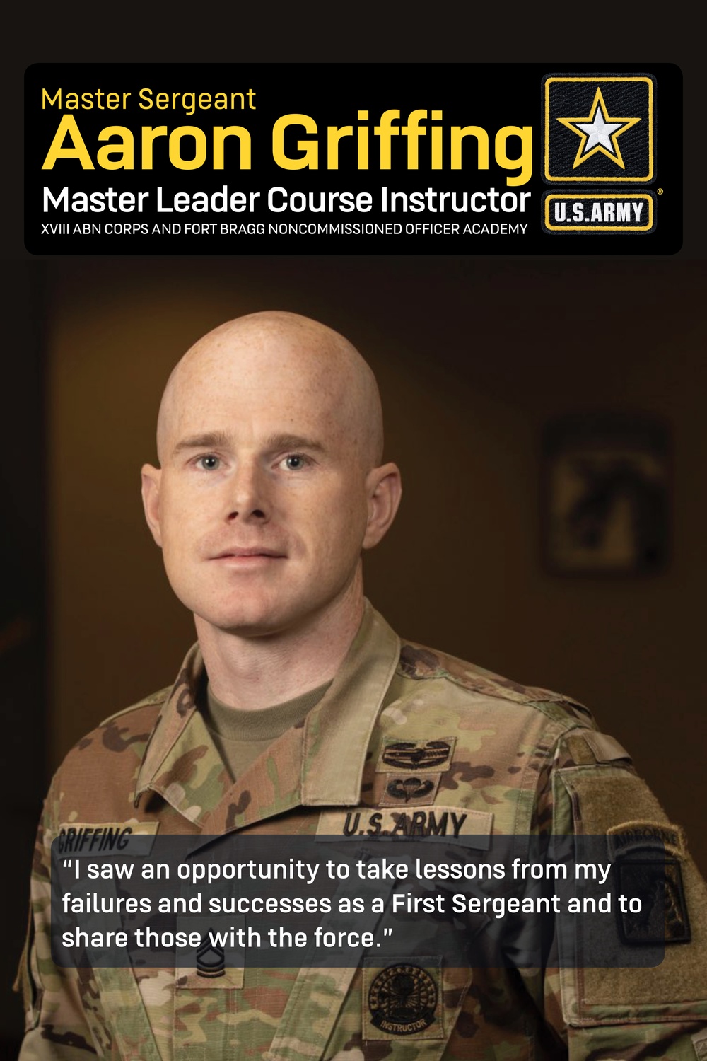 Army, Fort Bragg NCO instructor spotlight: Master Sgt. Aaron Griffing