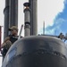 USS Albany (SSN 753) Sailor Stands Watch on the Sail
