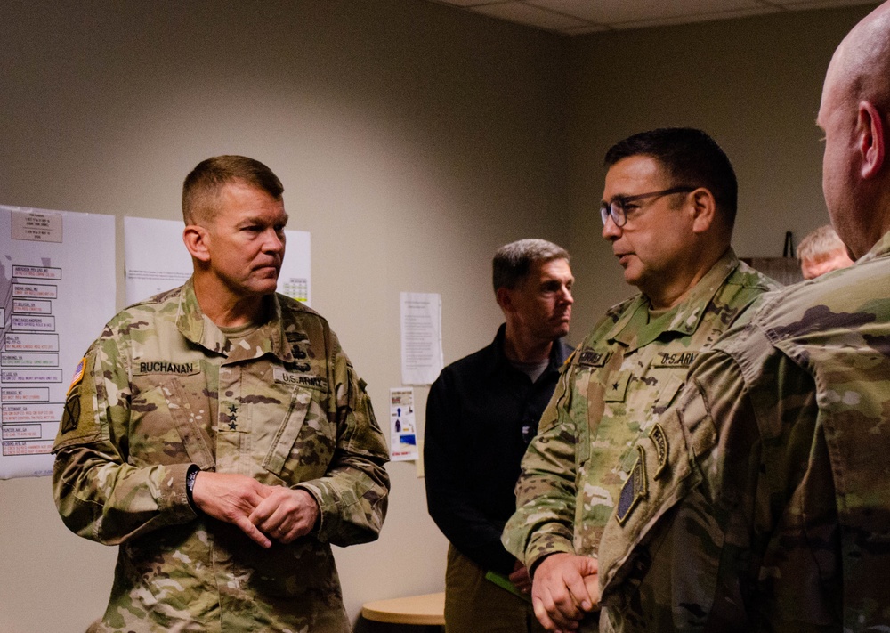 Army North Commander Visits Michigan National Guard During Exercise Northern Exposure