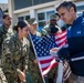 U.S. Sailors assigned to the John C. Stennis Carrier Strike Group (JCSCSG) volunteer at the Saint-Louis Primary School