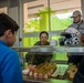 U.S. Sailors assigned to the John C. Stennis Carrier Strike Group (JCSCSG) volunteer at the Saint-Louis Primary School