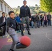 U.S. Sailors assigned to the John C. Stennis Carrier Strike Group (JCSCSG) volunteer at the Saint-Louis Primary School