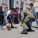 U.S. Sailors assigned to the John C. Stennis Carrier Strike Group (JCSCSG) volunteer at the Ensfignement Catholique Diocese De Marseille