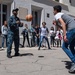 U.S. Sailors assigned to the John C. Stennis Carrier Strike Group (JCSCSG) volunteer at the Ensfignement Catholique Diocese De Marseille