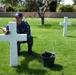 U.S. Sailors visit the Rhone American Cemetery