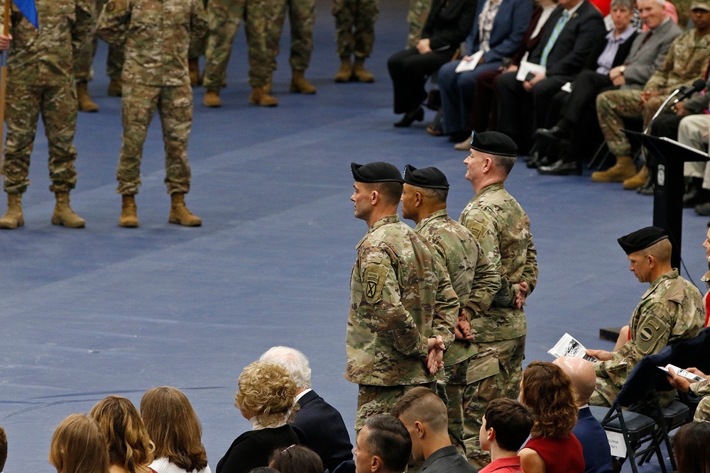 10th MTN DIV Change of Command