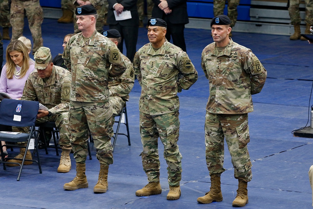 10th MTN DIV Change of Command